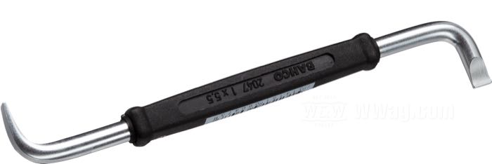 Screwdriver »Flat Tip« by Bahco; tip 5.5 x 1 mm; chrome-vanadium steel / polypropylene; length: 125 mm; net weight: 21 g; Germany; gross weight: 31 g