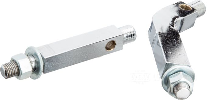 Haltesatz von Paughco; für Trittbretter; passend für Big Twin 1955-1964; Stahl, links; ersetzt OEM HD 50658-55 und 50656-48; USA; Bruttogewicht: 270 g