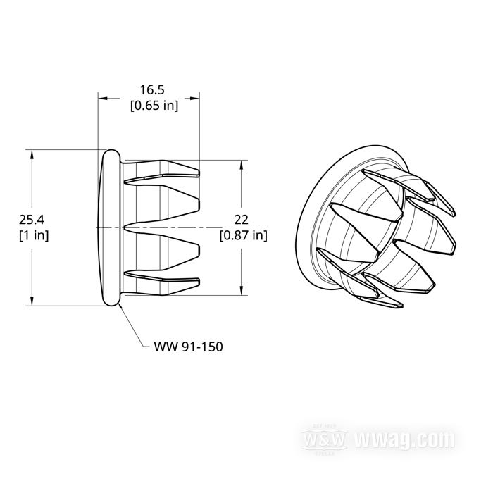 Bouchon; pour poignées, embouts de guidon, barres Springer; acier, chromé; Ø extér.: 25.4 mm; Ø intér.: 22 mm; remplace OEM HD 56238-62; poids brut: 8 g