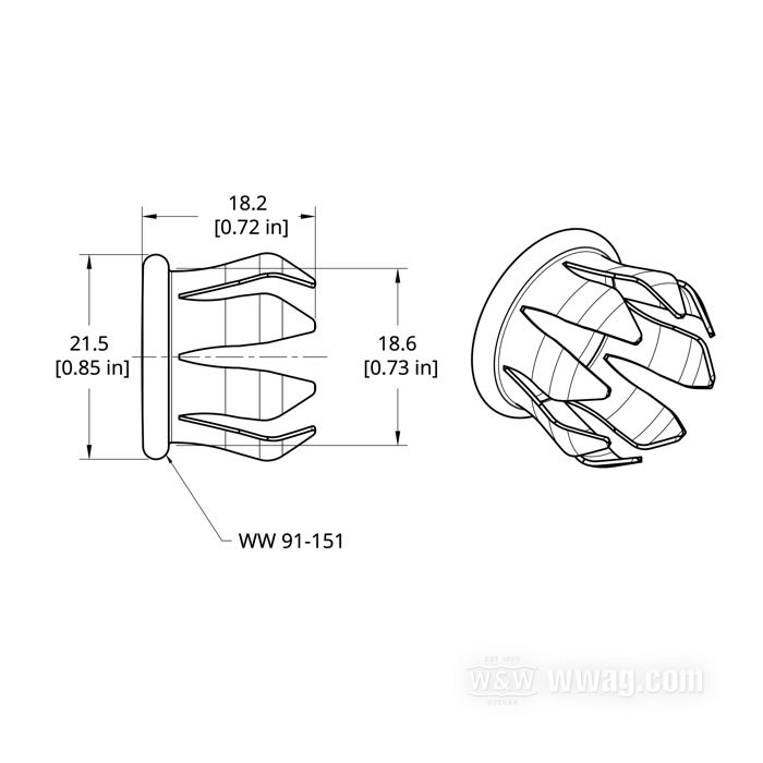 End plug; for Frame / Spotlight bracket; steel, chrome-plated; outer Ø: 21.5 mm; inner Ø: 18.6 mm; replaces OEM HD 68797-68A; gross weight: 10 g