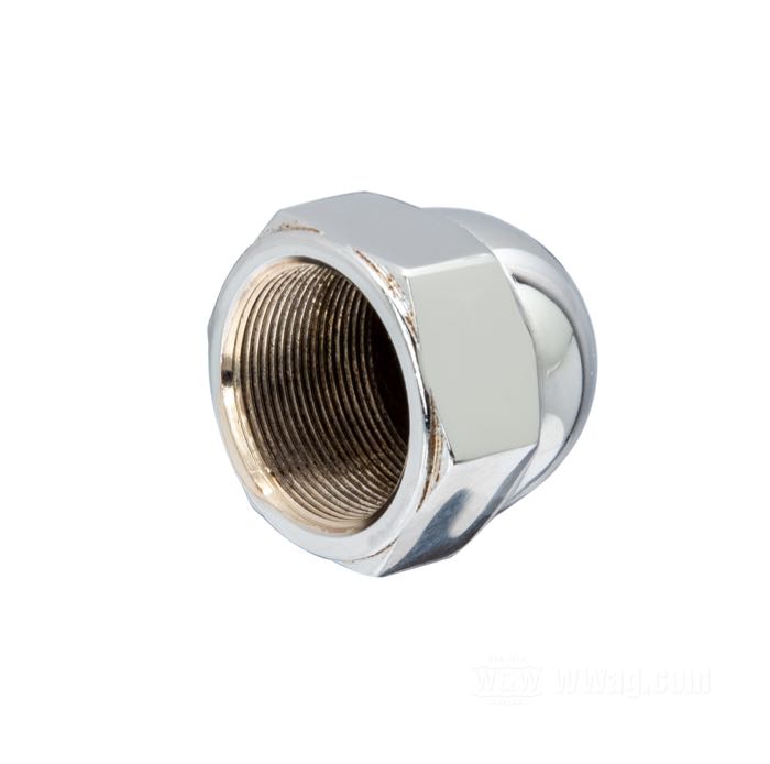 Tuerca eje de dirección »Custom Acorn«; apropiado para FL(H) 1949-1984, FX(D)WG 1980-2007, FXST 1984-2008; acero, cromado; peso bruto: 100 g