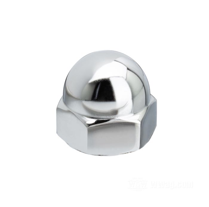 Tuerca eje de dirección »Custom Acorn«; apropiado para FL(H) 1949-1984, FX(D)WG 1980-2007, FXST 1984-2008; acero, cromado; peso bruto: 100 g