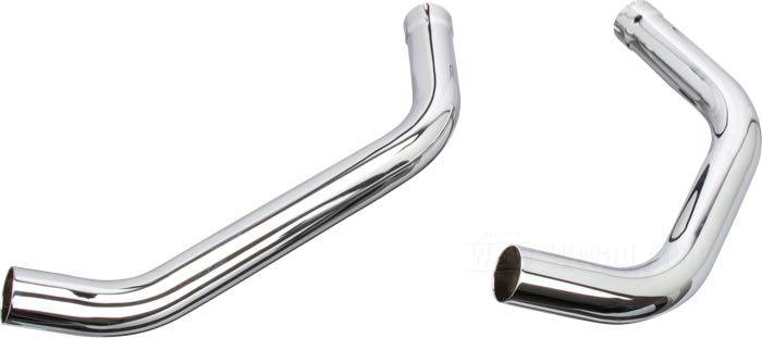 2-2 Header pipes by The GasBox; fits Sportster 1962-1964; steel, chrome-plated; header Ø: 1-3/4”; without approval marks; USA; gross weight: 1.23 kg
