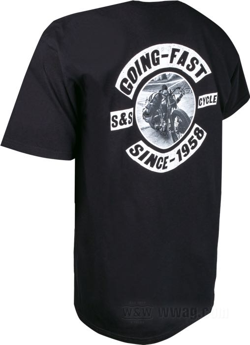 T-shirt »Going Fast« by S&S; cotton, black; size: S; USA; gross weight: 158 g