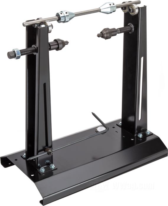 Supporto da centrare e equilibrare; acciaio, nero, verniciato; L x A x P: 49 x 51 x 28 cm; peso lordo: 11.81 kg
