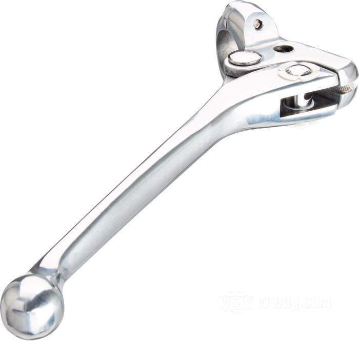 Comando freno/frizione a mano; alluminio, lucidato, 5/16” foro cavo e attacco per interruttore del freno; per manubri del Ø: 1 ”; rimpiazza OEM HD 45002-69; peso lordo: 176.4 g