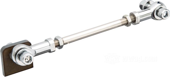 Ancoraggio freno di Performance Machine; acciaio, zincato, con giunti sferici 3/8”, L1: 188 mm, L2: 223 mm; con staffa per saldare; peso lordo: 730 g