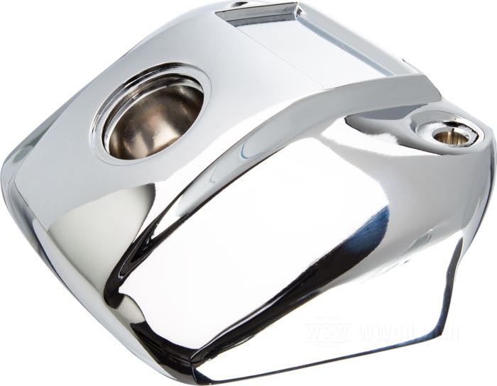Headlight bracket; fits Sportster, FX, FXR, Dyna →1991; cast aluminum, chrome-plated; replaces OEM HD 67809-70, and 67805-86; gross weight: 580 g