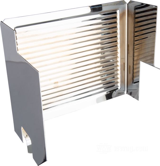 Coperchio; per Batteria; atto per FL/FLH 1970-1984; a lato; acciaio, cromato, scanalata; L x A x P: 210 x 166 x 130 mm; rimpiazza OEM HD 66378-70; peso lordo: 540 g