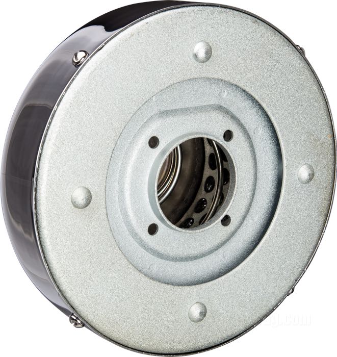 Filtro aria »Stile OEM«; per Carburatori Linkert; atto per 1935-mid 1937; acciaio, cromato, coperchio avvitato; Ø 6”; con piastra base e inserto filtrante in tessuto metallico; rimpiazza OEM HD 1401-35 e 29002-35; peso lordo: 831 g