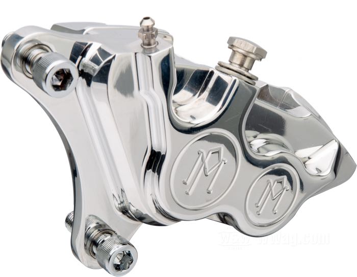 Pinza de freno de Performance Machine; apropiado para Harley-Davidson models 1984-1999 / modelos con horquilla hidráulica 1984-1999 lado izq. y FXSTS 1988-2006 lado der.; aluminio macizo, pulido, distancia de los agujeros de montaje: 87 mm (centro a centro); posición: delantero; posición: izquierdo; Ø pistón hidráulico: 1-1/8” (28.58 mm) + 1-3/8” (34.93 mm); líquido de freno preciso: DOT 4 o 5; para disco: 11.5 ”; certificado; EE. UU.; peso bruto: 1.14 kg