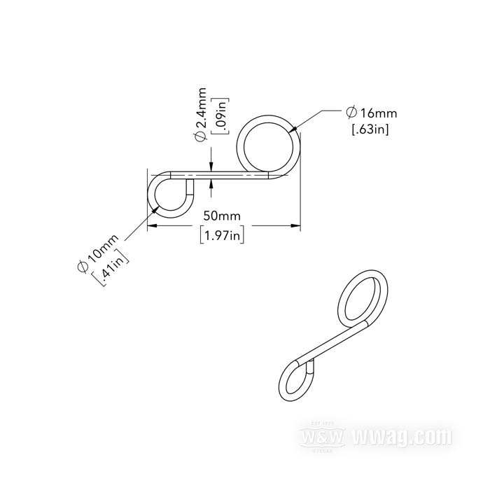 Morsetto per cavi e condotti; acciaio per molle, cromato; rimpiazza OEM HD 45092-66A; peso lordo: 10 g