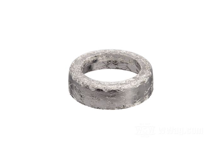 Gasket by James Gaskets; for interconnect tube; fits Softail 2000-2006 (exc. Deuce and Fatboy), Softail Night Train 2009, Sportster 2004-2013; stainless steel; replaces OEM HD 65927-00; gross weight: 10 g