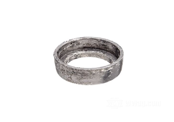 Gasket by James Gaskets; for interconnect tube; fits Softail 2000-2006 (exc. Deuce and Fatboy), Softail Night Train 2009, Sportster 2004-2013; stainless steel; replaces OEM HD 65927-00; gross weight: 10 g