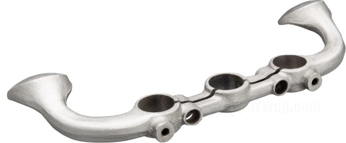 Piastra forcella di The Cyclery; atto per modelli D e V 1930; acciaio, naturale; rimpiazza OEM HD 2653-30; peso lordo: 650 g