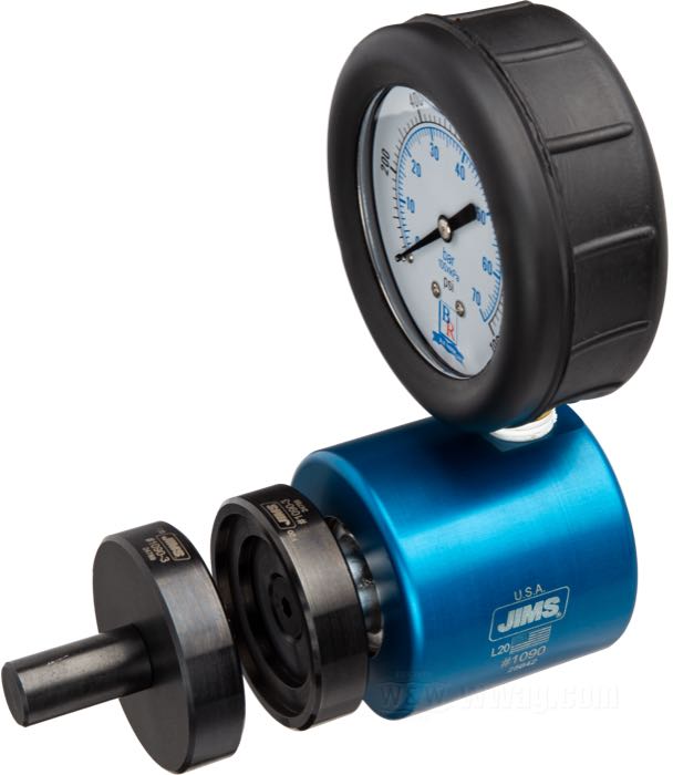 Tester per molle  di Jims; acciaio / alluminio / vetro acrilico / gomma; U.S.A.; peso lordo: 890 g