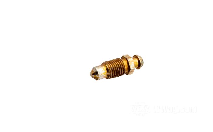 Vite spurgo; per Pinza freno; atto per Big Twins 1978-2005 (Touring →2007, Dyna →2017, Softail anteriore →2014, Softail posteriore →2017), Sportster 1978-2003, V-Rod →2005, PM 125x ( ecc. PM 125x2); acciaio, zincato; filettatura: 3/8”-24; rimpiazza OEM HD 44146-77 e 44048-83A; peso lordo: 6 g
