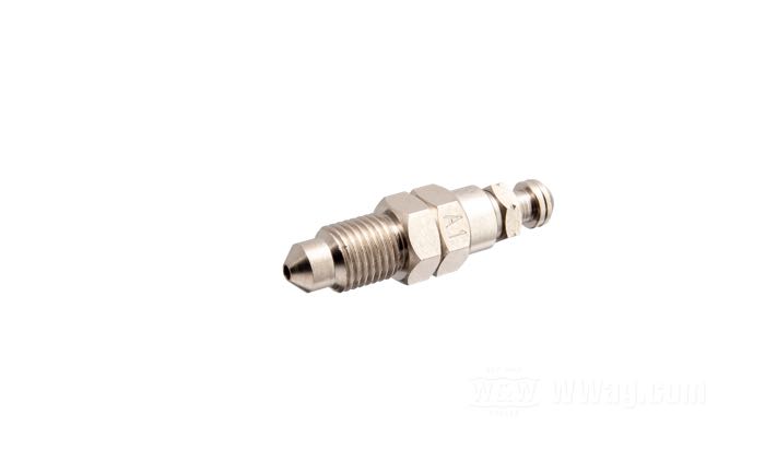 Vite spurgo; per Pinza freno; atto per tutti modelli 1958-1979; PM DBO, PM 125x2; acciaio, cromato; filettatura: 1/4”-28; rimpiazza OEM HD 41749-58; peso lordo: 6 g