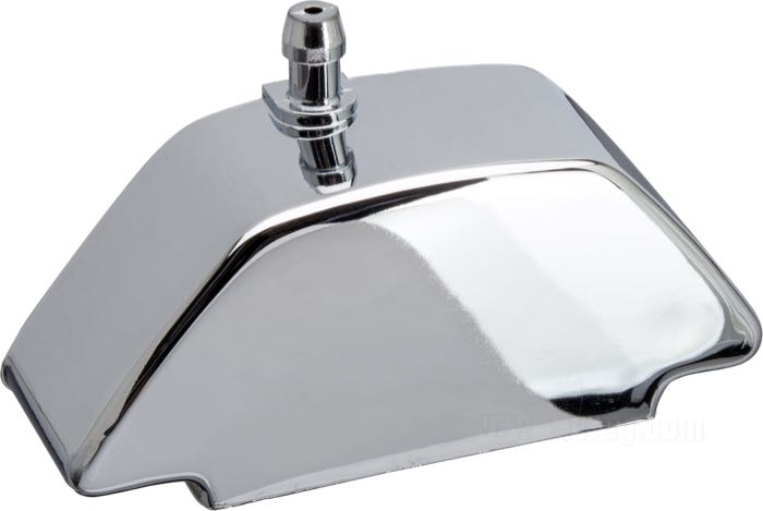 Reservoir; pour Maître-cylindre frein; adaptable à Touring 1982-1999, FX/FXWG 1982→, toutes FXR, FXST 1984-1999; ABS, chromé; liquide de frein obligatoire: DOT 5; remplace OEM HD 41804-84A et 41800-81A; poids brut: 150 g