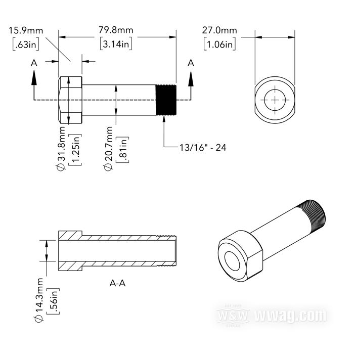 Manicotto perno; per Portafreno; atto per Big Twin 1967-1971, Servi-Car 1967→; anteriore; acciaio; rimpiazza OEM HD 43882-67; peso lordo: 170 g