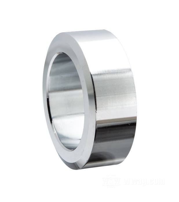 Entretoise; pour Manchon d'axe / Plâteau base frein; adaptable à Big Twin 1963-1972; arrière; plateau support mâchoires/bras oscillant; acier, chromé; Ø int. x Ø ext.: 25.4 x 35 mm, grosseur: 13 mm; remplace OEM HD 41596-63; poids brut: 60 g