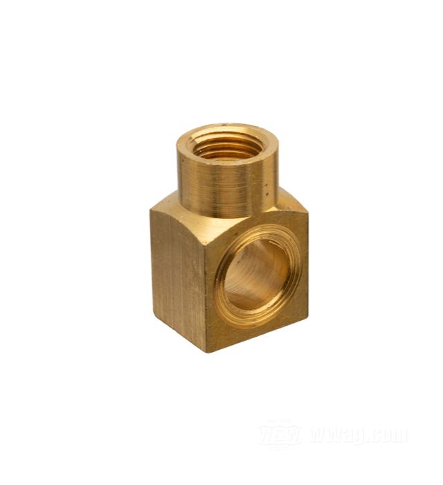 Banjo; for Wheel brake cylinder; fits Big Twin 1958-1962; brass; replaces OEM HD 41745-58; gross weight: 30 g