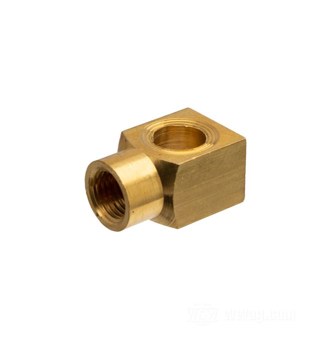 Banjo; for Wheel brake cylinder; fits Big Twin 1958-1962; brass; replaces OEM HD 41745-58; gross weight: 30 g