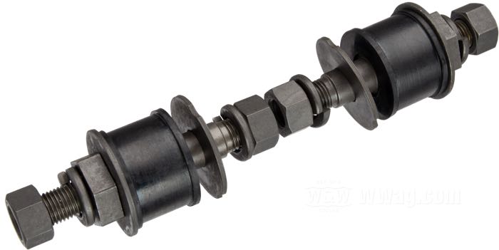 Kit di montaggio di Colony; per amortizzatore Springer tipo Monroe; atto per 1946-1957; sopra; acciaio, parkerizzato; rimpiazza OEM HD 54216-45, 54219-45 e 54227-46; U.S.A.; peso lordo: 243.2 g