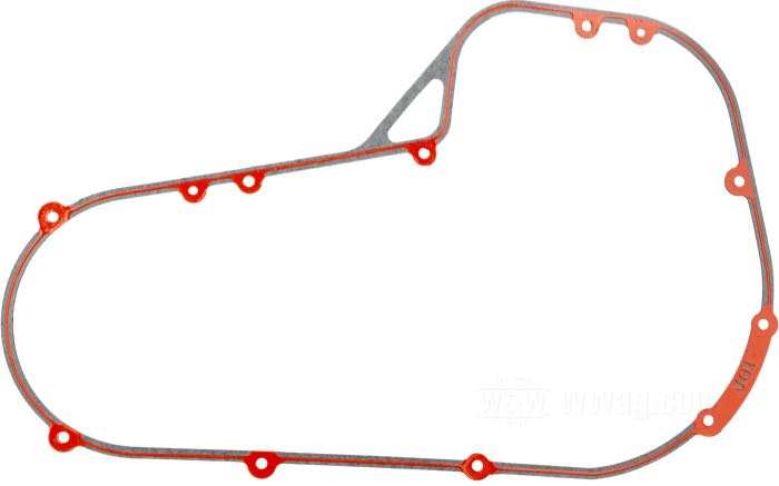 Guarnizione di James Gaskets; per Coperchio primaria esterno; atto per Touring/FXR 1980-1993; carta / silicone; rimpiazza OEM HD 34901-85A; peso lordo: 30 g