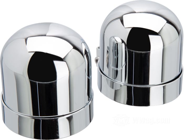 Cache; pour Amortisseurs; acier, chromé, DI: 63 - 66 mm; remplace OEM HD 54707-84T, 54702-52 et 54705-52; poids brut: 280 g