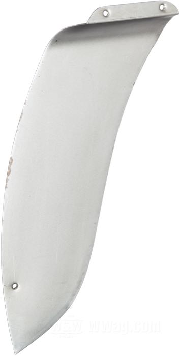 Copertura laterale di The Cyclery; per Parafango posteriore; atto per Big Twins late 1946-1948; acciaio, naturale; rimpiazza OEM HD 3711-36A e 59637-36; Europa; peso lordo: 241 g