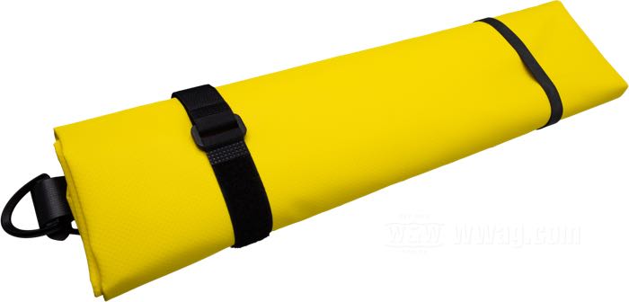 Sacca da viaggio »Baja« di SealLine; vinile, giallo; lunghezza: 41 cm; Ø 23 cm; peso netto: 410 g; volume: 19 l; U.S.A.; peso lordo: 496 g