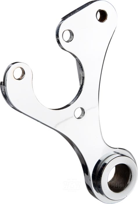 Soporte; para pinza freno de disco Springer; para freno de disco tipo buje de brida; acero, cromado; peso bruto: 420 g