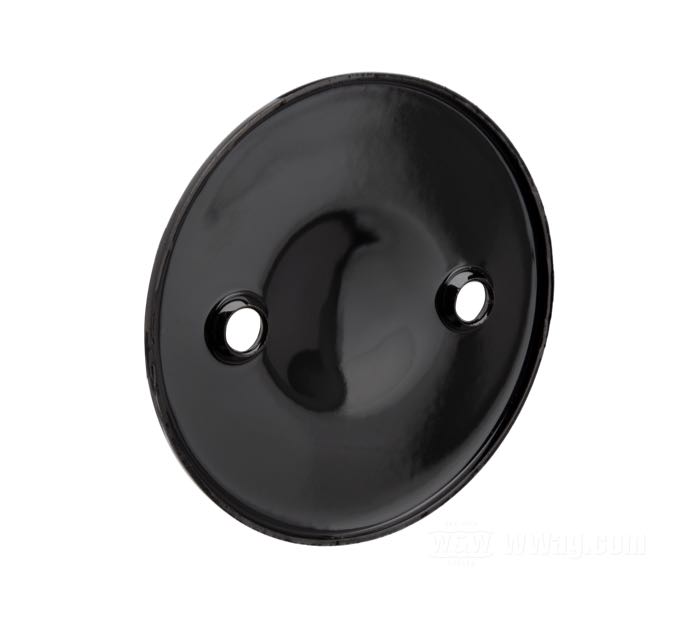 Coperchio ispezione di Paughco; atto per Big Twin 1936-1964; acciaio, nero, rivestito a polvere; rimpiazza OEM HD 60573-36; U.S.A.; peso lordo: 65 g