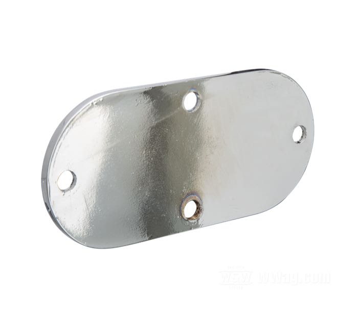 Coperchio ispezione »scanalati«; atto per FL 1965-1984 e FXWG e tutti modelli con comandi avanzate; alluminio fuso, cromato; peso lordo: 120 g