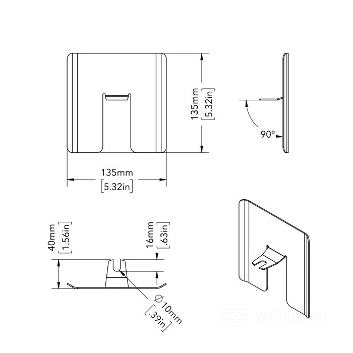 Apron guard by The Cyclery; for Springer fork / Windshield; steel; width x height: 135 x 135 mm; replaces OEM HD 11305-36; Europe; gross weight: 203 g