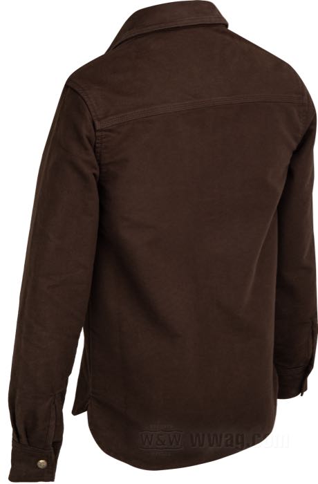 Camisa-chaqueta »1943 CPO« de Pike Brothers; algodón, marrón oscuro; tamaño: S; Portugal; peso bruto: 831 g