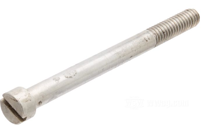 Bolt; for Timing gear shaft (left-hand thread); fits Big Twin late 1959-1969; steel; replaces OEM HD 1430; gross weight: 20 g