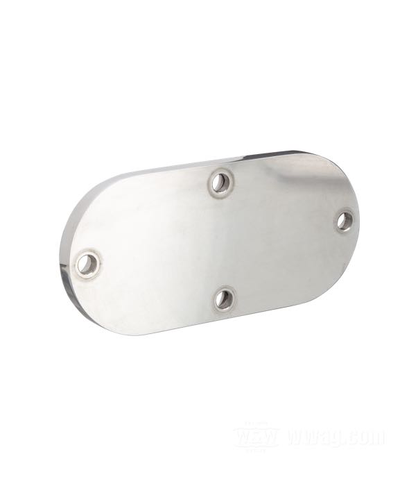 Coperchio ispezione di CPV; atto per modelli FL dal 1965, per quelli FX a 4 marce con comandi avanzati, per Softail e Dyna Wide Glide a partire dal 1984; alluminio billet, lucidato; Europa; peso lordo: 240 g