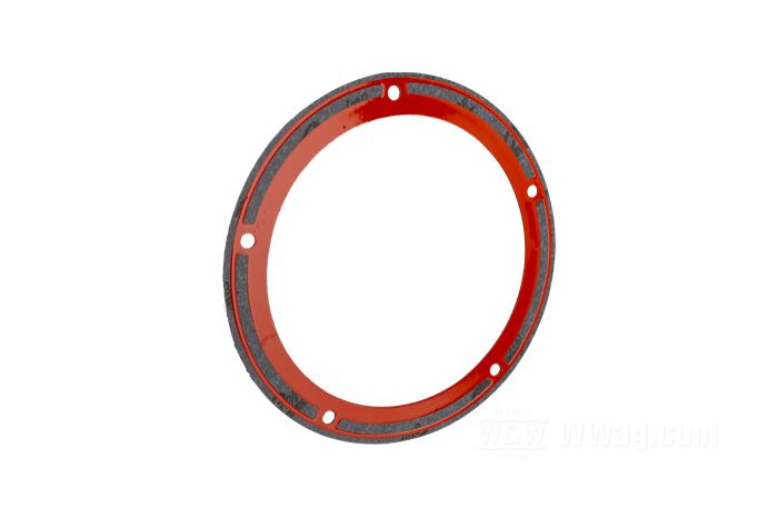 Gasket by James Gaskets; for Derby cover; fits Big Twin 1999-2006 (Dyna only →2005); paper / silicone; replaces OEM HD 25416-99C; gross weight: 10 g