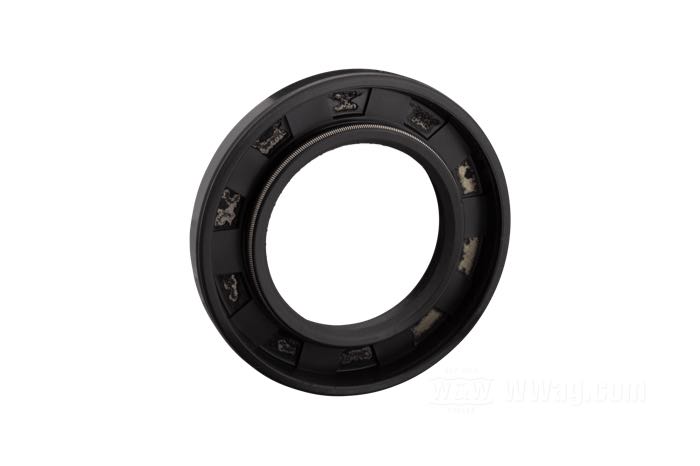 Oil seal by James Gaskets; for Main shaft / Inner primary cover; fits Big Twin late 1984→; steel / rubber; replaces OEM HD 12052A; gross weight: 10 g