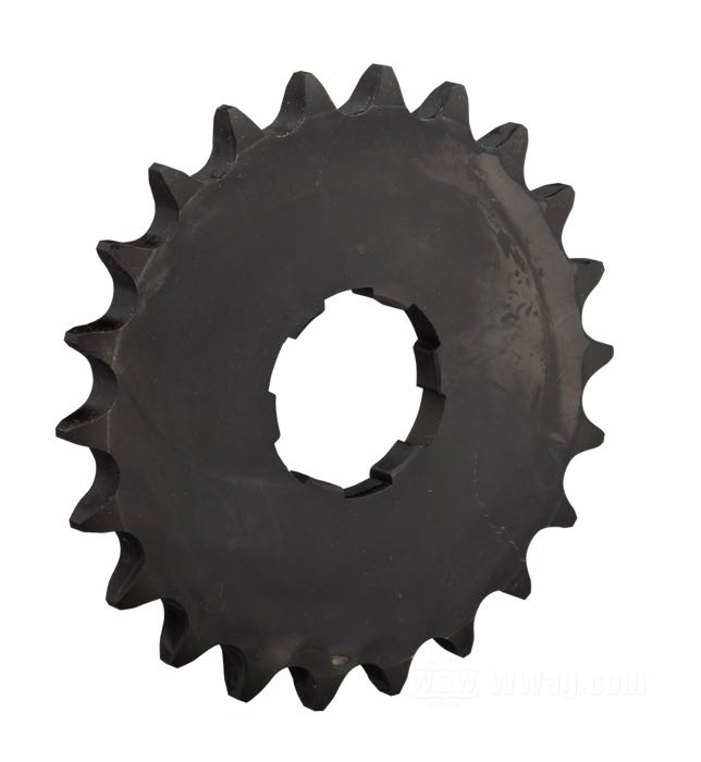 Pignon de transmission »Standard«; adaptable à Big Twin 4 vitesses →1979; acier; nombre de dents: 22; pas des dents: 530 (5/8” x 3/8”); remplace OEM HD 35203-36; poids brut: 540 g