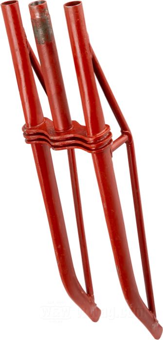 Forcella rigida »Merkel Racing Type«; atto per modelli IOE 1915-1929; acciaio, vernice antiruggine, cannotto sterzo Ø 1-1/8”; lunghezza: 42 cm; peso lordo: 4.74 kg