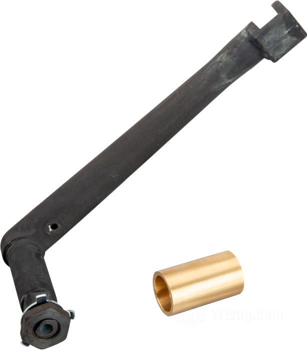 Kickerarm von Competition Distributing; passend für IOE Modelle 1916-1929, V Modelle 1930-1936; Stahl, parkerisiert; Länge: 200 mm; ersetzt OEM HD 2076-16; Bruttogewicht: 585 g