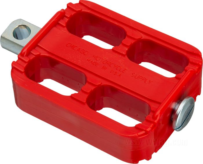 Pedal de arranque »Chicago Motorcycle Supply« de Faber Cycle; ABS / acero, rojo; EE. UU.; peso bruto: 200 g