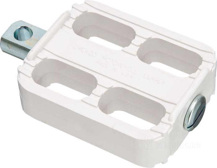 Pedal de arranque »Chicago Motorcycle Supply« de Faber Cycle; ABS / acero, blanco; EE. UU.; peso bruto: 200 g
