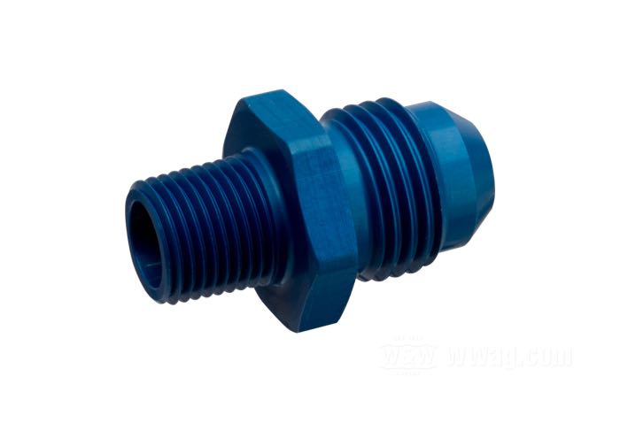 Adaptateur de Krontec; aluminium, bleu, anodisé; filetage: 1/8”-27 NPT; filet raccord: 9/16”-18; poids brut: 10 g