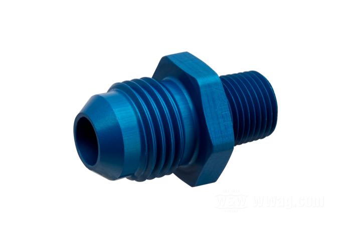 Adaptateur de Krontec; aluminium, bleu, anodisé; filetage: 1/8”-27 NPT; filet raccord: 9/16”-18; poids brut: 10 g