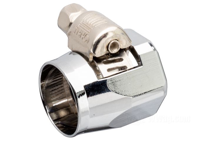 Fascetta di Earl's Performance Products; alluminio, cromato; per tubi con Ø interno: 5/16