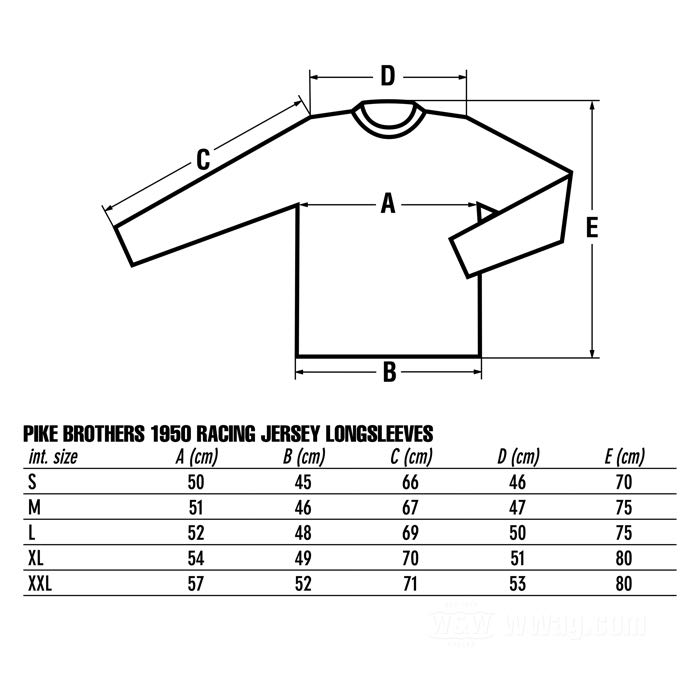 Longsleeve »1950« by Pike Brothers; cotton 240 g/m², dark brown / white; size: S; Poland; gross weight: 360 g
